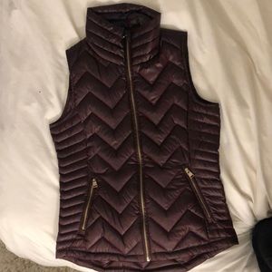 Calvin Klein Burgundy puffer vest